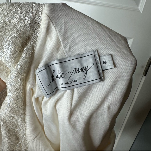 NWT Katie May Revolve Sparkle Dress in Ivory - Picture 14 of 16